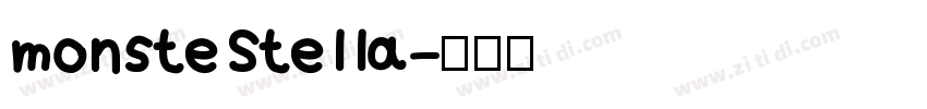 monste Stella字体转换